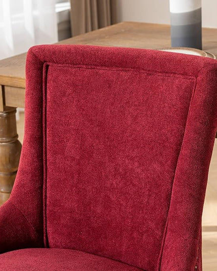 NicBex Haerin-SD-00087-LWJ Dining Chairs, 22.8"x20.8"x35.4", Burgundy - LeafyLoom