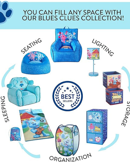 Idea Nuova Blues Clues Bean Bag Sofa Chair Polyester Large - LeafyLoom