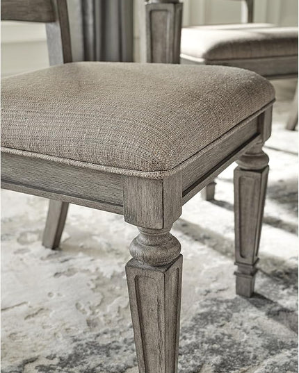 Signature Design by Ashley Lodenbay Classic Farmhouse Weathered Dining Chair, Set of 2, Antique Gray - LeafyLoom