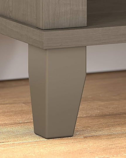 Bush Furniture Somerset Tall 5 Shelf Bookcase in Ash Gray - LeafyLoom