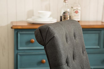NicBex Haerin-SD-00141-LWJ Dining Chairs, 26"x18"x39.2", Charcoal - LeafyLoom