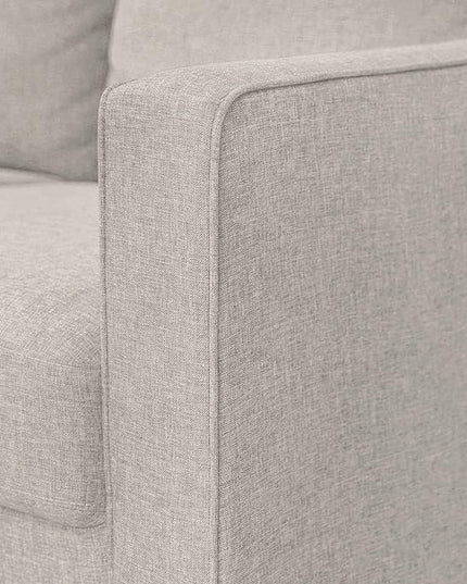Furinno Bayonne Modern Upholstered Loveseat/Sofa Couch for Living Room, Fog - LeafyLoom