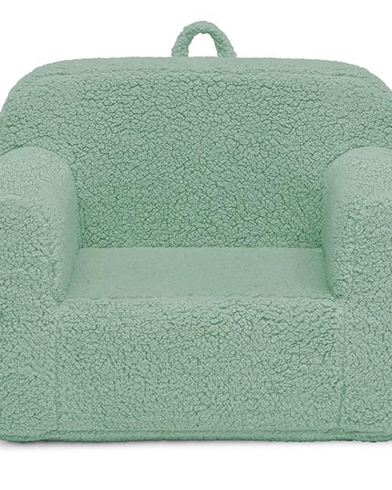 Delta Children Cozee Sherpa Chair, Sage - LeafyLoom