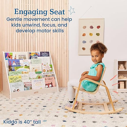 ECR4Kids Bentwood Rocking Chair, Kids Furniture, Natural - LeafyLoom