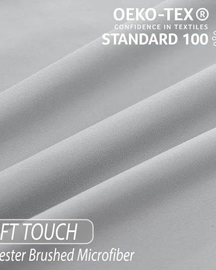 Whitney Home Textile Queen Sheet Set - 4 Piece Soft Breathable Bed Sheets for Queen Size Bed, Deep Pocket Lxuury Brushed Sheets, Hotel Bedding Sheets and Pillowcases, Wrinkle Free Oeko-Tex Sheets - LeafyLoom