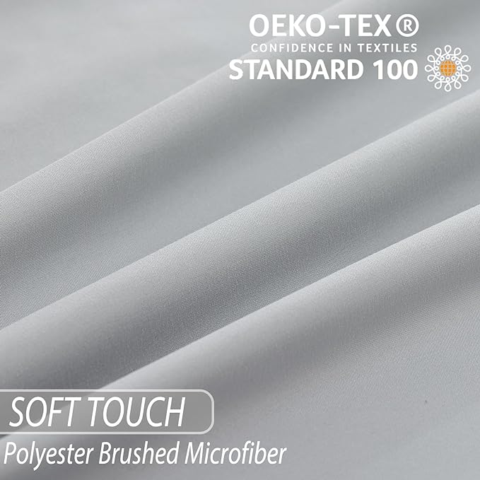 Whitney Home Textile Queen Sheet Set - 4 Piece Soft Breathable Bed Sheets for Queen Size Bed, Deep Pocket Lxuury Brushed Sheets, Hotel Bedding Sheets and Pillowcases, Wrinkle Free Oeko-Tex Sheets - LeafyLoom