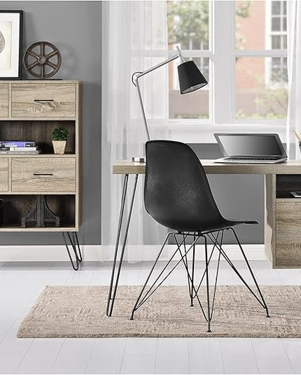 Ameriwood Home Landon Desk, Weathered Oak - LeafyLoom