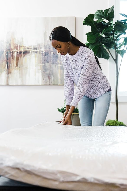 Signature Design by Ashley Full Size Chime 8 Inch Medium Firm Gel Memory Foam Mattress with Green Tea & Charcoal Extract - LeafyLoom
