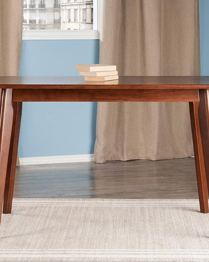 Winsome 94848 Shaye Dining Table, Walnut, 47.2x29.53x29.13 - LeafyLoom