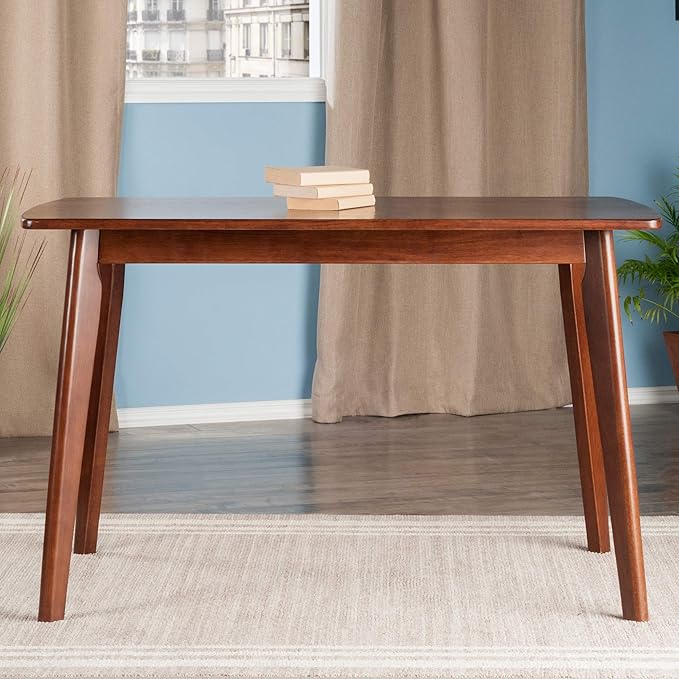 Winsome 94848 Shaye Dining Table, Walnut, 47.2x29.53x29.13 - LeafyLoom