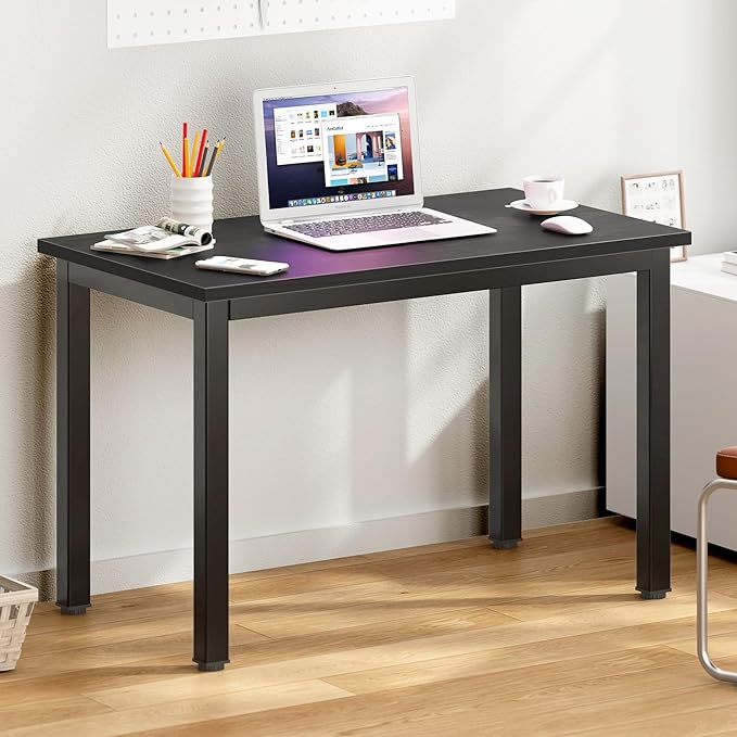 DlandHome 31.5 inches Small Computer Desk,Writing Table for Small Spaces Study Table Student Laptop Desk Black - LeafyLoom