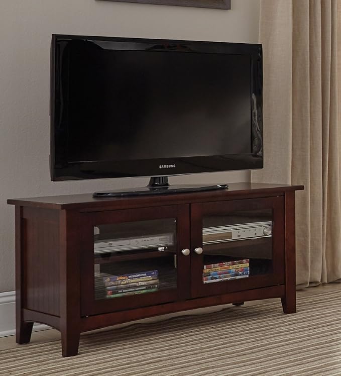 Alaterre Furniture Shaker Cottage TV Stand, Espresso - LeafyLoom