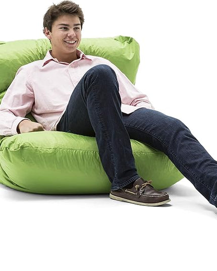 Big Joe Roma Bean Bag Chair, Spicy Lime Smartmax, Durable Polyester Nylon Blend, 3 feet - LeafyLoom