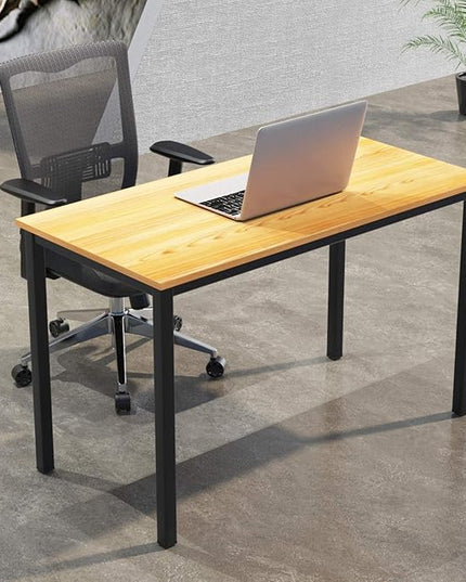 SDHYL 47 inches Contemporary Computer Desk Spacious Workstation Sturdy Writing Desk Meeting Desk, S7-GCP2AC3-120TB - LeafyLoom