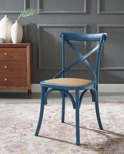 Modway Gear Dining Side Chair, Harbor 21 x 19.5 x 34.5 - LeafyLoom