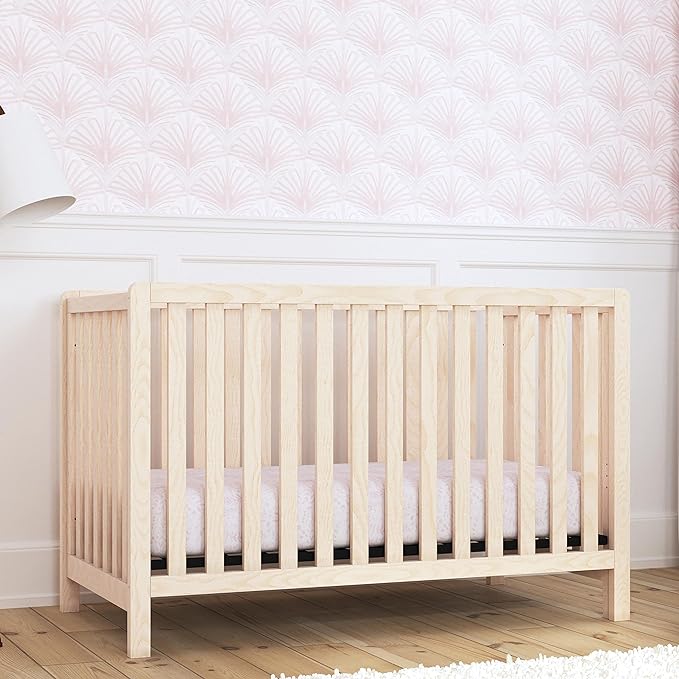 Carter's by DaVinci Colby 4-in-1 Low-Profile Convertible Crib in Washed Natural, Greenguard Gold Certified - LeafyLoom