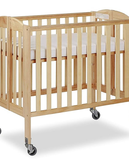 3-in-1 Folding Portable Crib, Natural, Large - LeafyLoom