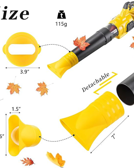 Flat Nozzle for DeWalt 60V MAX Flexvolt Leaf Blower Flat, Work for DeWalt DCBL772X1 & DCBL772B & DCMBA572(1 Pack, no Tool) - LeafyLoom