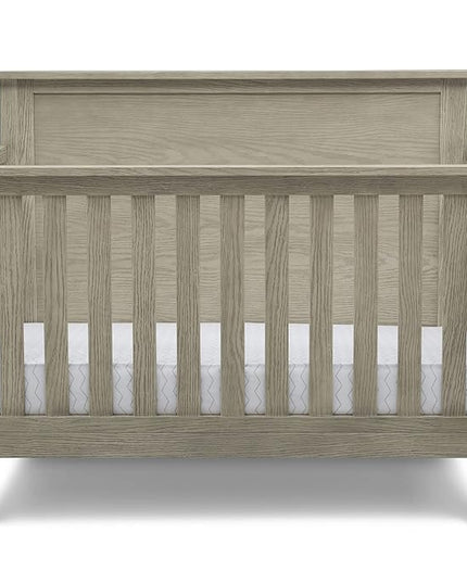 Delta Children Middleton 4-in-1 Convertible Baby Crib, Textured Limestone - LeafyLoom