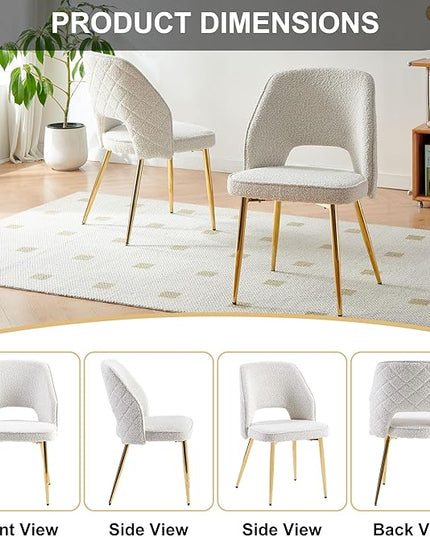 NicBex Haerin-SD-00326-LWJ Dining Chairs, 20.1"x24.2"x31.7", Off White - LeafyLoom