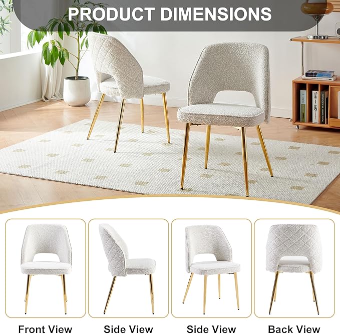 NicBex Haerin-SD-00326-LWJ Dining Chairs, 20.1"x24.2"x31.7", Off White - LeafyLoom