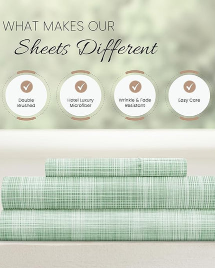Linen Market 3 Piece Twin Bedding Sheet Set (Forest Thatch) - Sleep Better Than Ever with These Ultra-Soft & Cooling Bed Sheets for Your Twin Size Bed - Deep Pocket Fits 16" Mattress - LeafyLoom