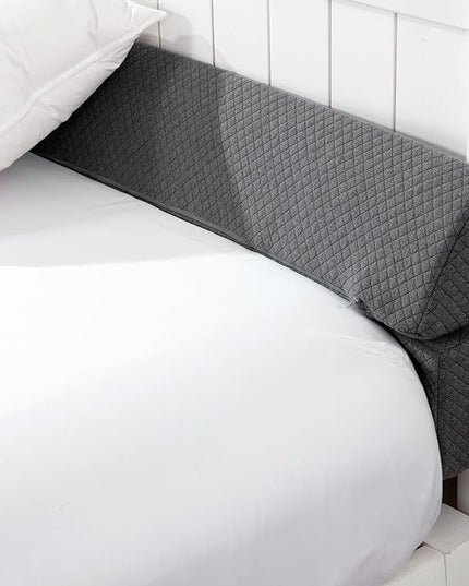 HOMBYS Wedge Pillow Headboard for Bed Gap,Foldable Bed Wedge Gap Filler King Size,Matterss Gap Filler,Multi Functional Bed Crack Pillow, Fill The Gap (0-7") Between Your Headboard and Mattress,Grey - LeafyLoom
