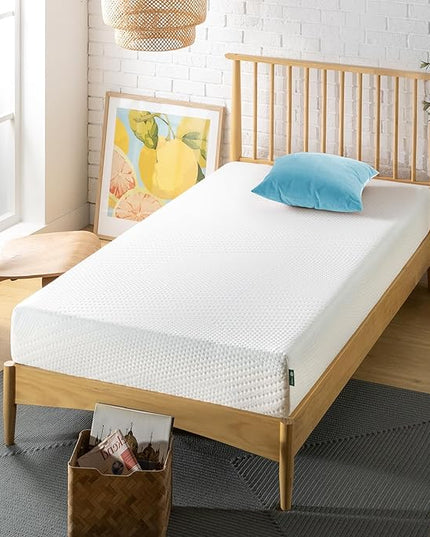 ZINUS 8 Inch Green Tea Essential Memory Foam Mattress, Twin, Mattress in A Box, Affordable Mattress, CertiPUR-US Certified - LeafyLoom