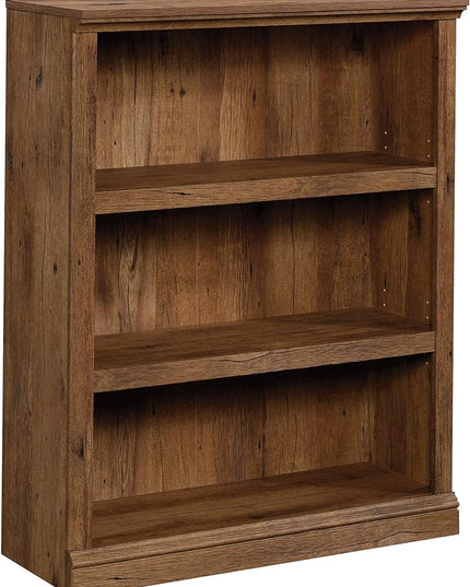Sauder Miscellaneous Storage 3-Shelf Bookcase/ Book shelf, Vintage Oak finish - LeafyLoom