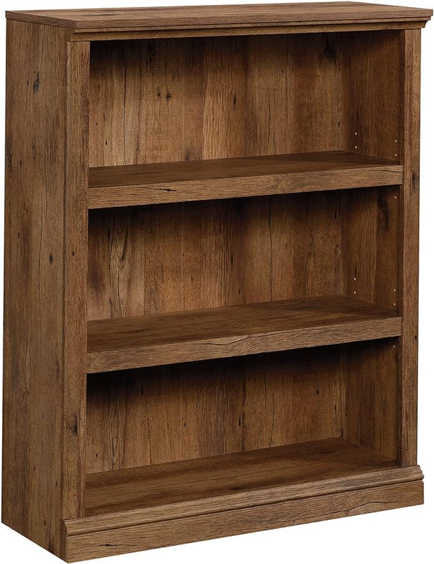 Sauder Miscellaneous Storage 3-Shelf Bookcase/ Book shelf, Vintage Oak finish - LeafyLoom