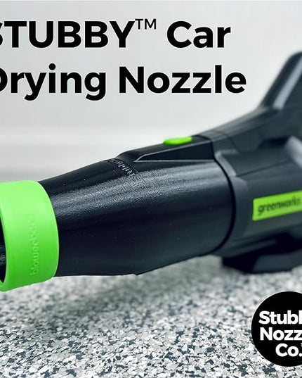 Stubby Car Drying Nozzle for Greenworks 760, 730, 700, 610, 585, 550, 515, & 500 CFM Leaf Blowers - LeafyLoom