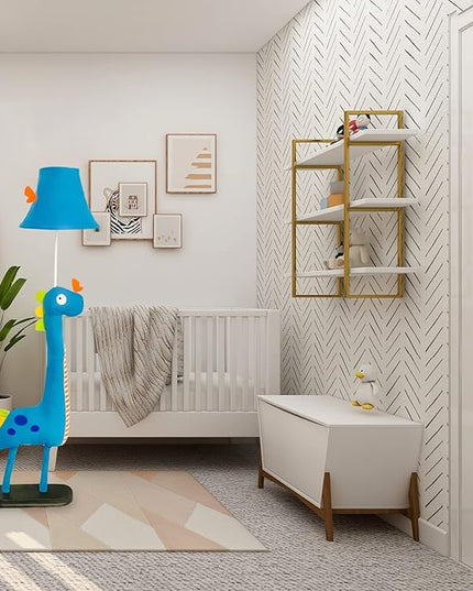Kids Floor Lamp, Blue Dinosaur Design 50 Inch Modern Floor Lamp for Bedroom, Hand-Stitched Toy Standing Lamp for Living Room, Package Come with an E26 LED Bulb - LeafyLoom
