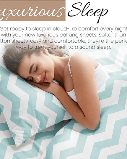 Linen Market 3 Piece Twin Bedding Sheet Set (Turquoise Arrow) - Sleep Better Than Ever with These Ultra-Soft & Cooling Bed Sheets for Your Twin Size Bed - Deep Pocket Fits 16" Mattress - LeafyLoom