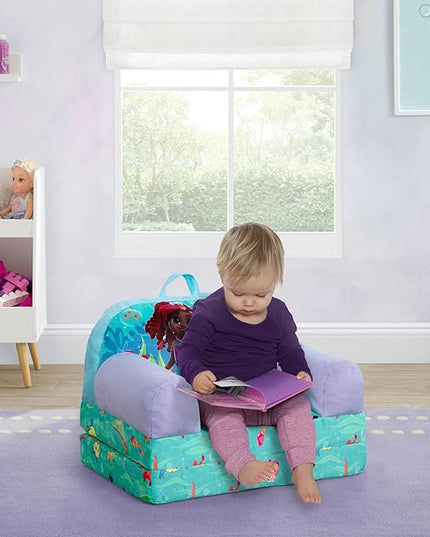 Delta Children Cozee Buddy Flip-Out Kids Chair, Disney Junior’s Ariel - LeafyLoom