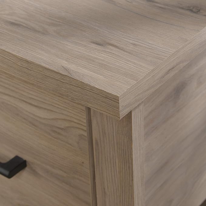 Sauder Summit Station Desk, L: 52.09" x W: 19.29" x H: 29.02", Laurel Oak finish - LeafyLoom