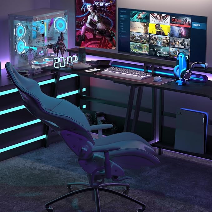 Computer Home Office Desk, 31.5" Desk for Small Spaces with Storage Shelf,Small Computer Desk with Monitor and Bookshelf, Modern Simple Style Laptop Desk - LeafyLoom