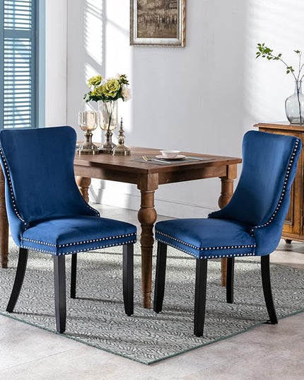 NicBex Haerin-SD-00118-LWJ Dining Chairs, 27.4"x20.4"x37.4", Blue - LeafyLoom