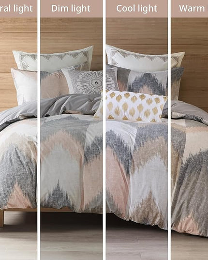 INK+IVY Alpine Comforter Mini Set, King/Cal King, Blush - LeafyLoom