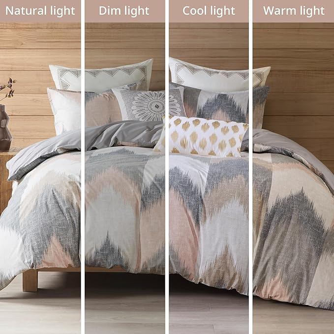 INK+IVY Alpine Comforter Mini Set, King/Cal King, Blush - LeafyLoom