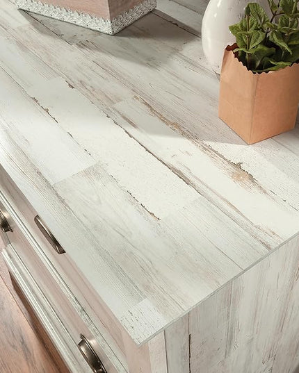 Sauder Barrister Lane Lateral File, White Plank finish - LeafyLoom