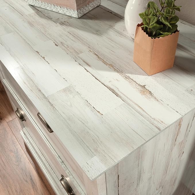 Sauder Barrister Lane Lateral File, White Plank finish - LeafyLoom