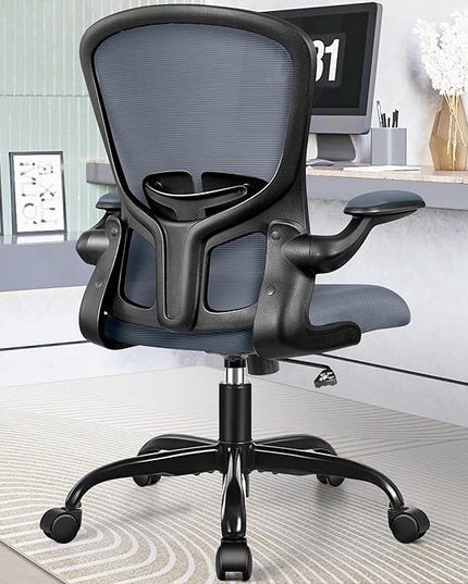 FelixKing Office Chair, Ergonomic Desk Chairs with Wheels Home Mesh Chair Adjustable Lumbar Support and Height, Ergo Chair for Working Gaming Use (Dark Gray) - LeafyLoom