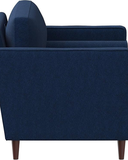 Lifestyle Solutions Lexington Armchair, Navy Blue - LeafyLoom