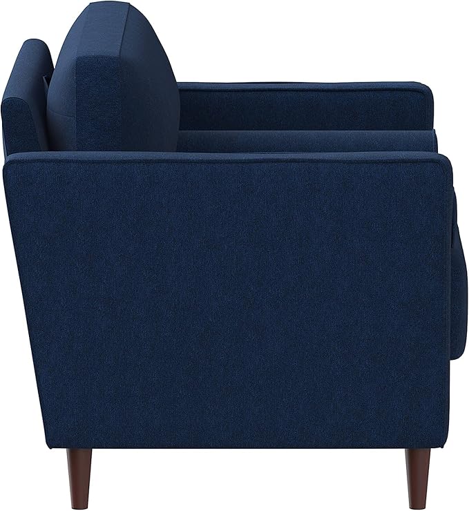 Lifestyle Solutions Lexington Armchair, Navy Blue - LeafyLoom