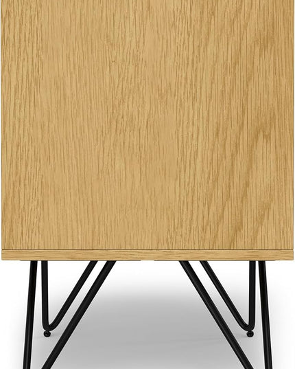 SIMPLIHOME Hunter Nightstand, 20 inch, Oak - LeafyLoom