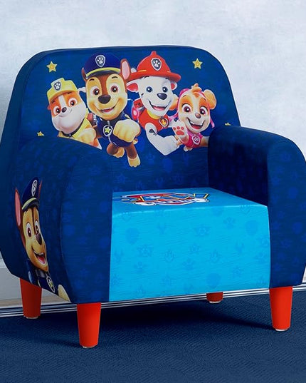 Delta Children PAW Patrol Foam Chair for Kids, Blue - LeafyLoom