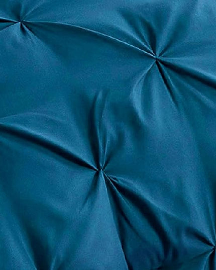 Bedsure California King Comforter Set - Cal King Bed Set 7 Pieces, Pinch Pleat Teal Blue Cali King Bedding Set with Comforter, Sheets, Pillowcases & Shams - LeafyLoom