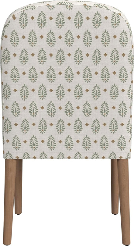 HomePop Classic Parsons Dining Chairs, Sage Paisley Medallion (Single Pack) - LeafyLoom