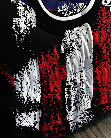 Axolotl Dirt Bike Comforter Set Twin,American Flag Bedding Set,Motocross Comforter Set,White Red Stripes Stars Comforter Set,Motorcycle Racer Comforter for Boys Kids Teens Men,1 Quilt 2 Pillowcases - LeafyLoom