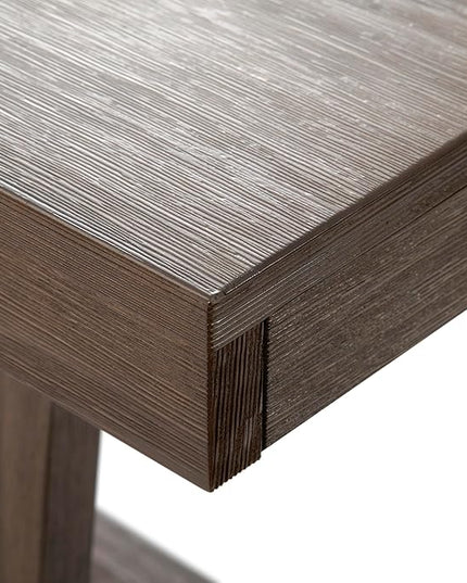 Plank+Beam 72 Inch Farmhouse Dining Table, Solid Wood Rustic Kitchen Table, Large Wooden Rectangular Dinner Table for Dining Room, Home Office, Living Room Furniture, Easy Assembly, Walnut Wirebrush - LeafyLoom